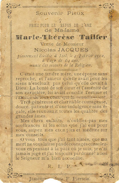 Marie Thérèse TAILFER