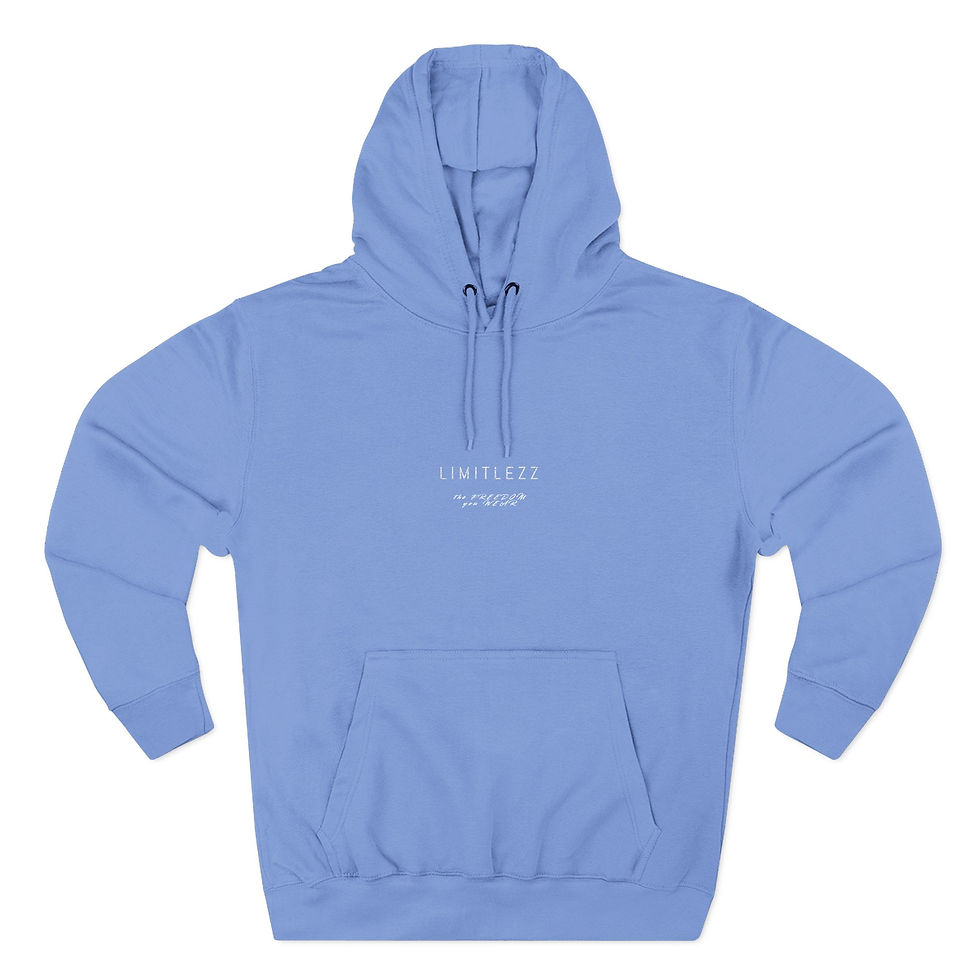Thumbnail: UNISEX SPRING LIMITLEZZ SLOGAN, Embroidered Hoodie