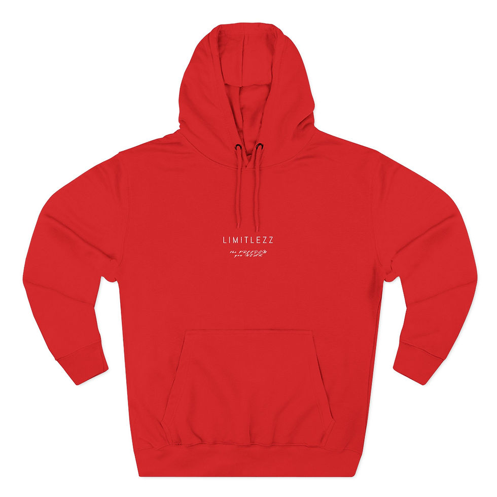 Thumbnail: UNISEX FALL LIMITLEZZ SLOGAN, Embroidered Hoodie