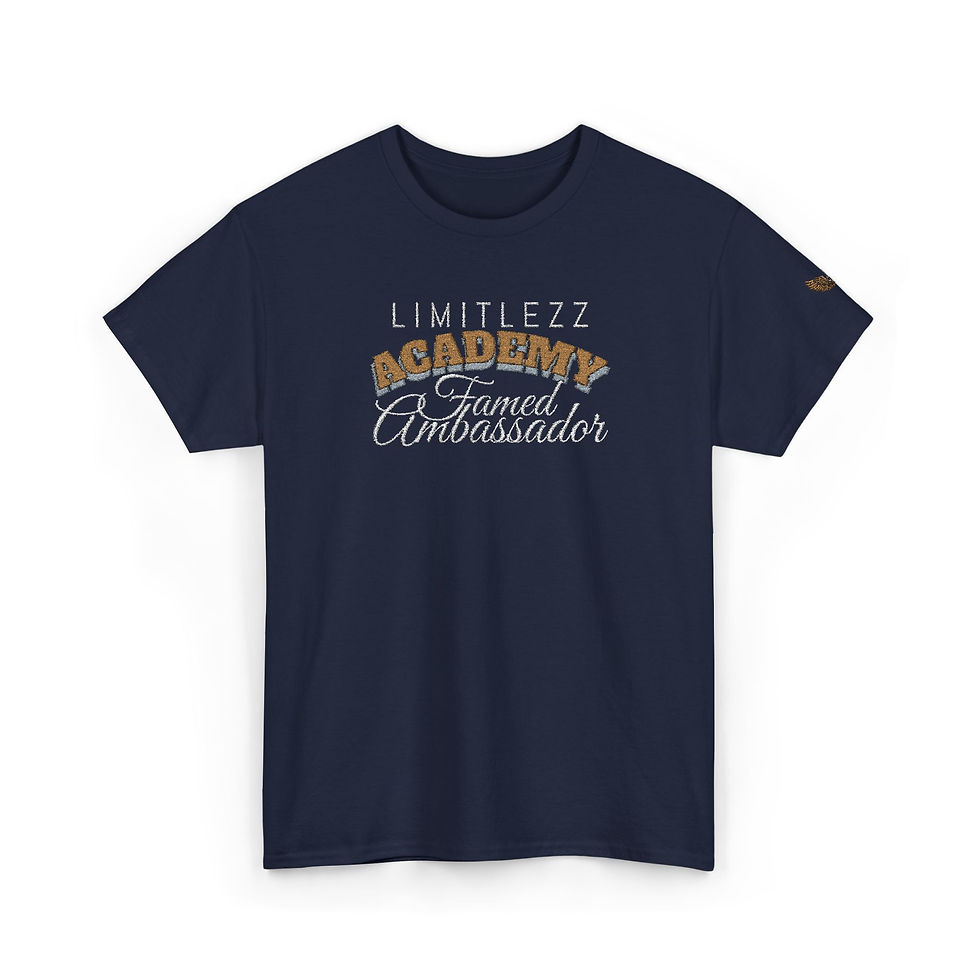 Thumbnail: UNISEX ACADEMY FAMED AMBASSADOR, Embroidered Graphic T-shirt