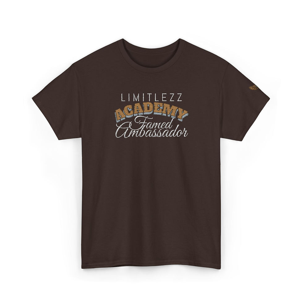 Thumbnail: UNISEX ACADEMY FAMED AMBASSADOR, Embroidered Graphic T-shirt