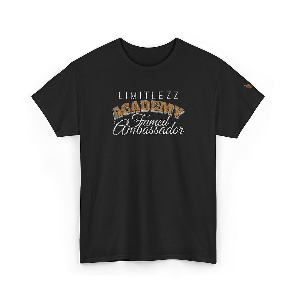 Thumbnail: UNISEX ACADEMY FAMED AMBASSADOR, Embroidered Graphic T-shirt