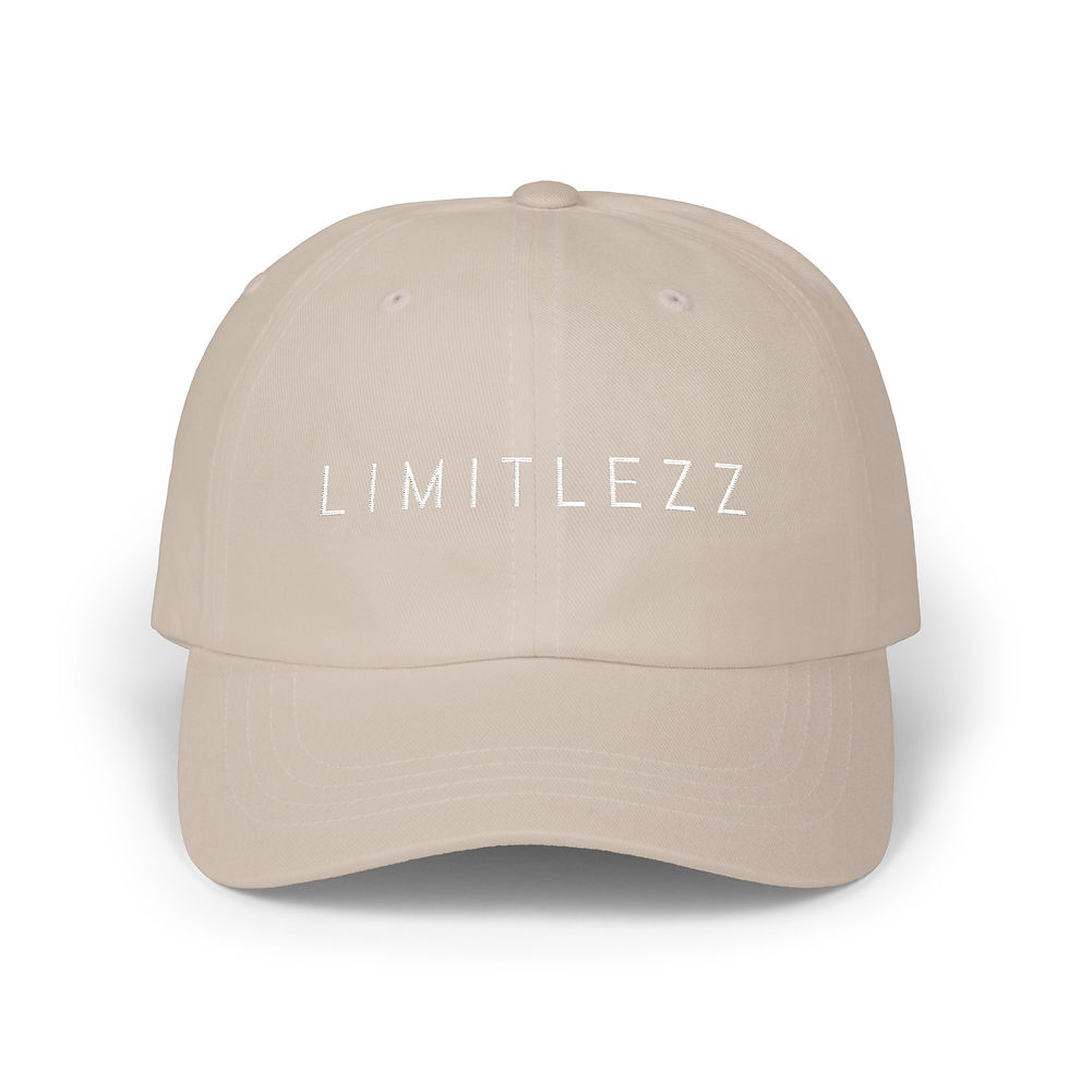 Thumbnail: UNISEX LIMITLEZZ WHITE, Classic Dad Cap