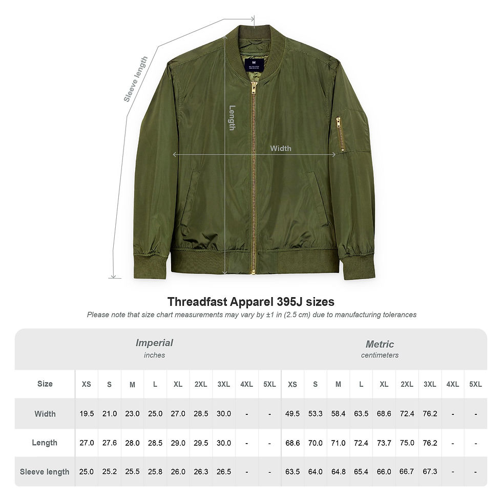 Thumbnail: UNISEX LOGO/SLOGAN, Embroidered Bomber Jacket