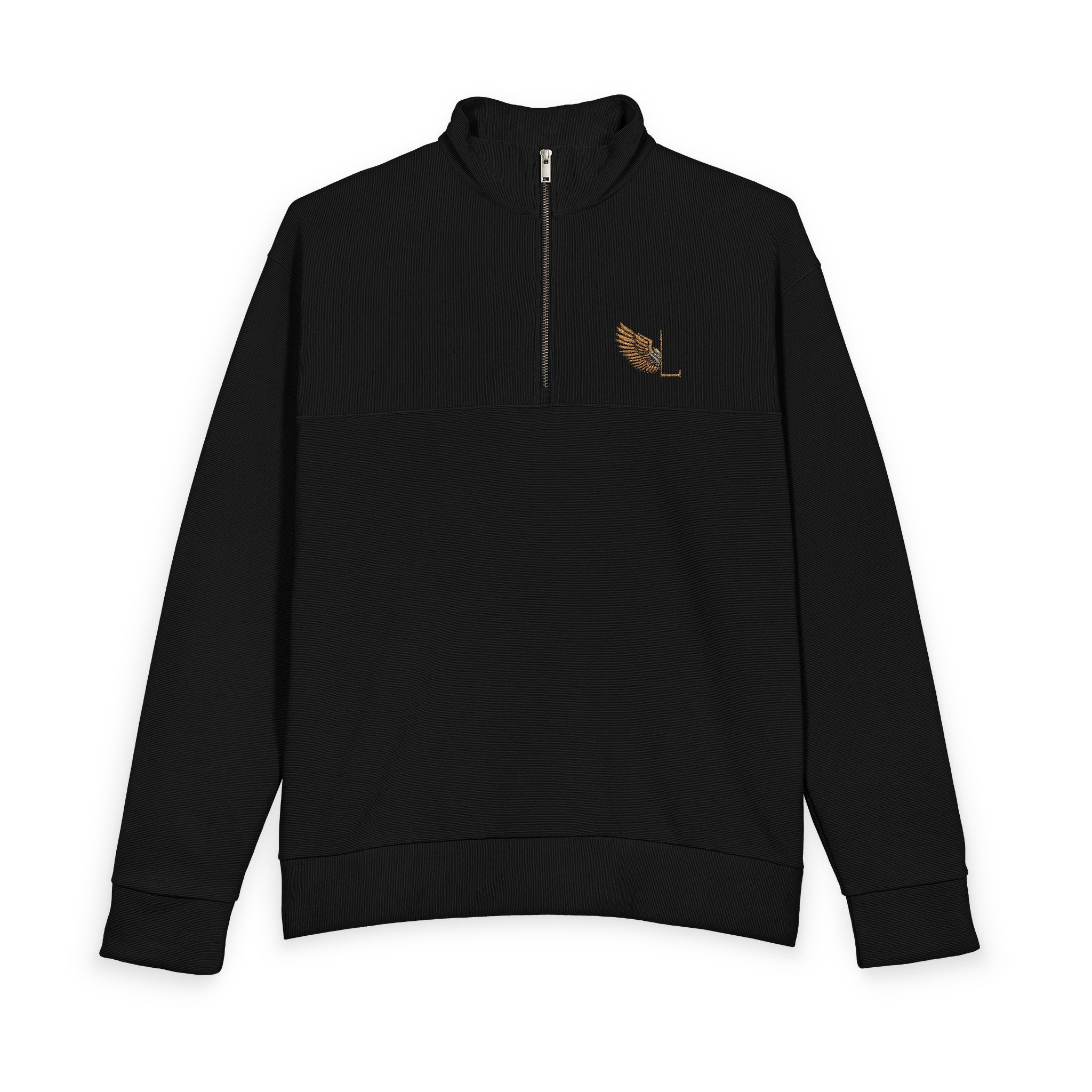 UNISEX LOGO, Embroidered Quarter-Zip Pullover