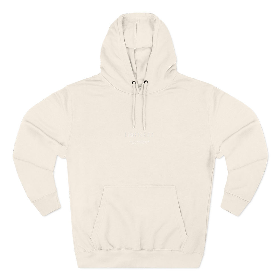 Thumbnail: UNISEX SPRING LIMITLEZZ SLOGAN, Embroidered Hoodie