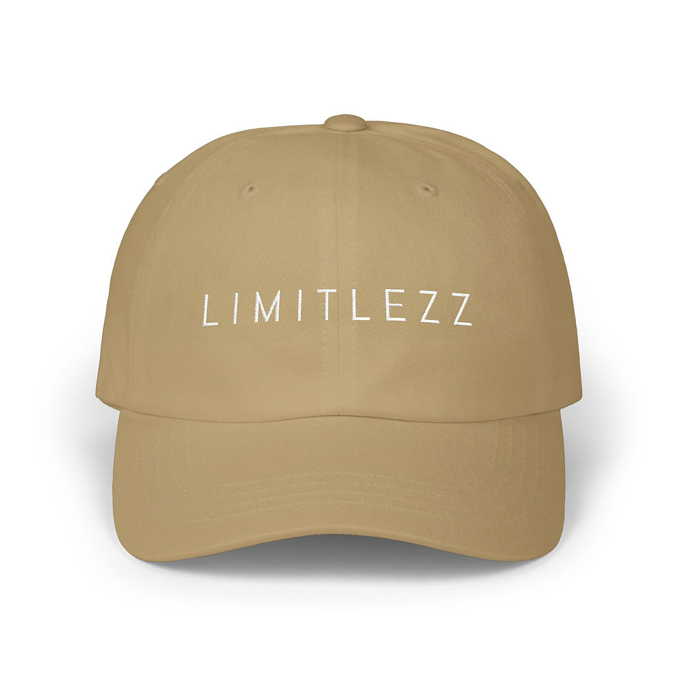 Thumbnail: UNISEX LIMITLEZZ WHITE, Classic Dad Cap