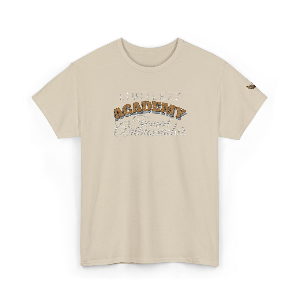 Thumbnail: UNISEX ACADEMY FAMED AMBASSADOR, Embroidered Graphic T-shirt