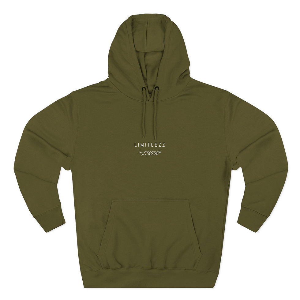 Thumbnail: UNISEX FALL LIMITLEZZ SLOGAN, Embroidered Hoodie