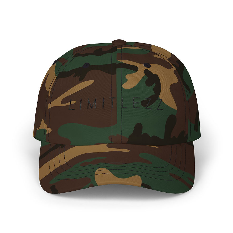 Thumbnail: UNISEX LIMITLEZZ BLACK, Classic Dad Cap