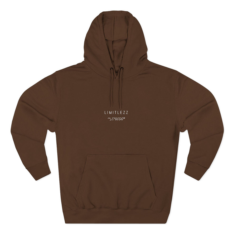 Thumbnail: UNISEX FALL LIMITLEZZ SLOGAN, Embroidered Hoodie