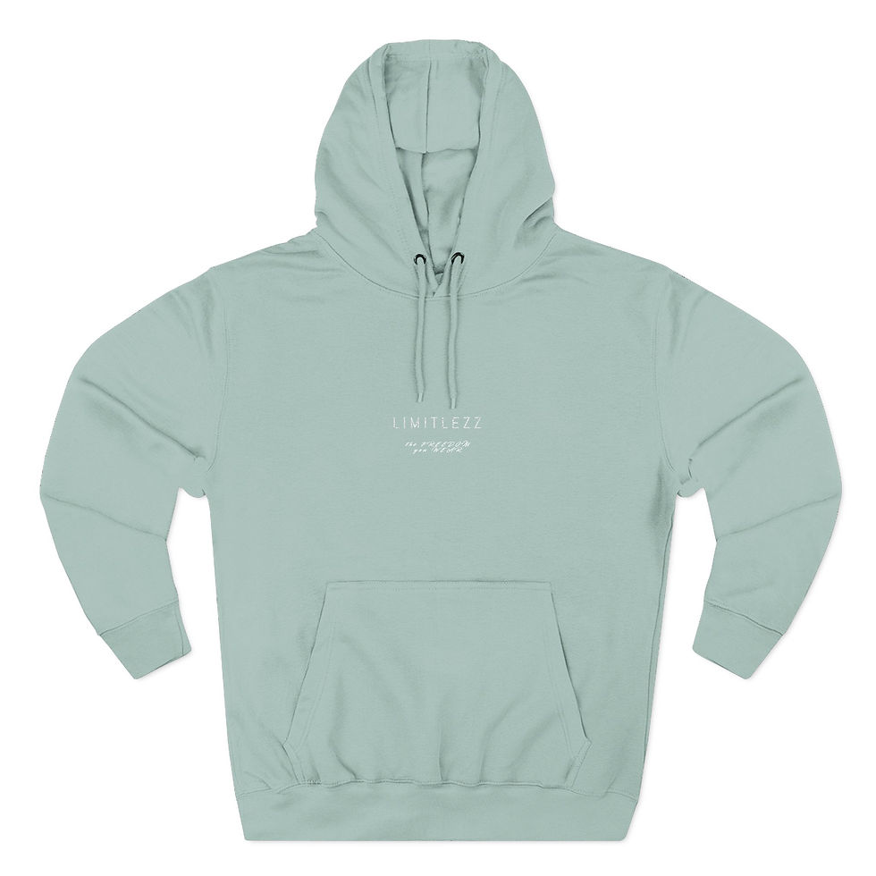 Thumbnail: UNISEX SPRING LIMITLEZZ SLOGAN, Embroidered Hoodie