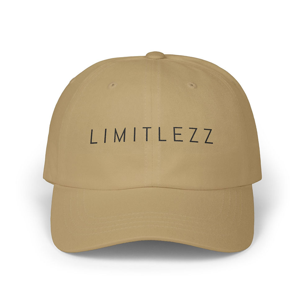 Thumbnail: UNISEX LIMITLEZZ BLACK, Classic Dad Cap