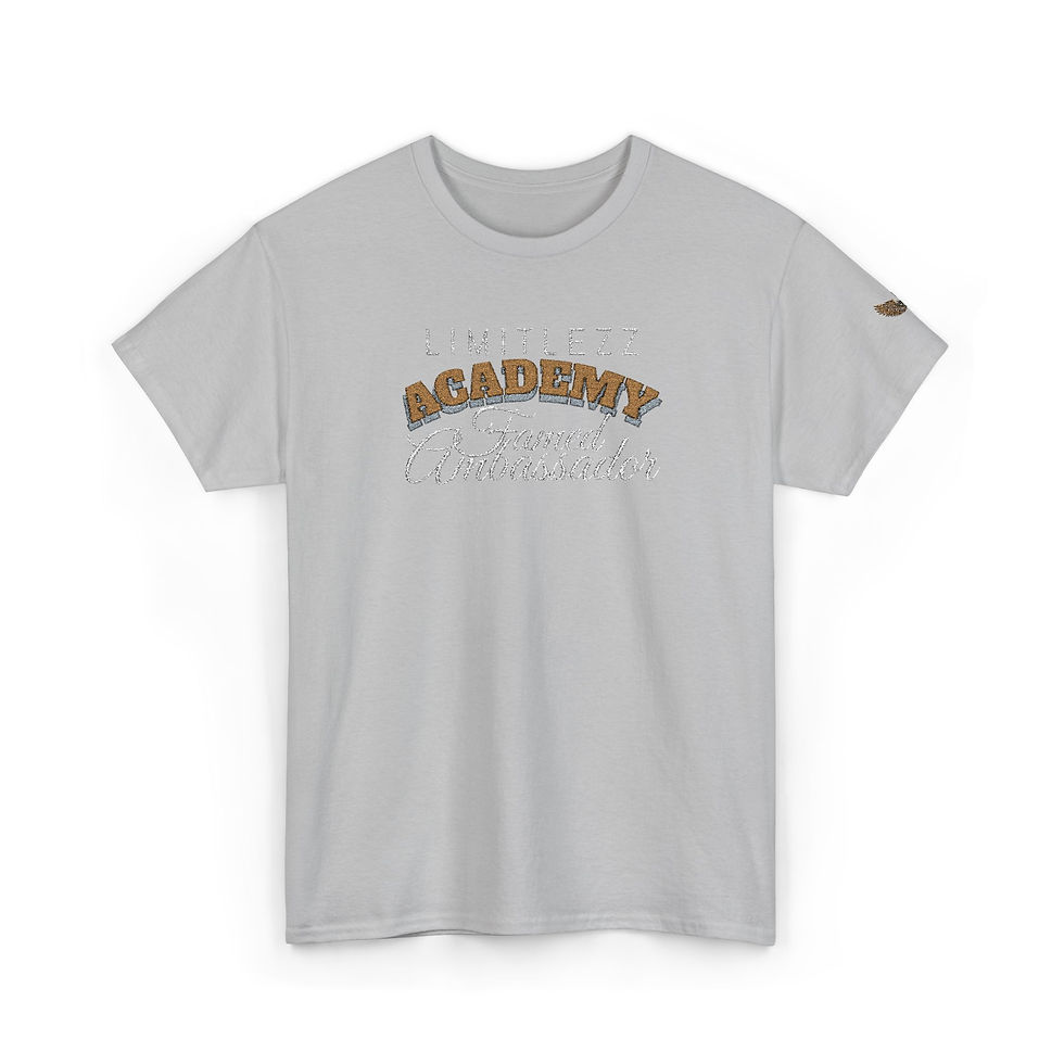 Thumbnail: UNISEX ACADEMY FAMED AMBASSADOR, Embroidered Graphic T-shirt