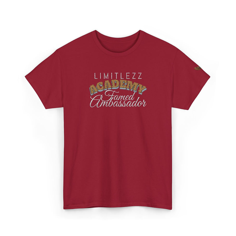 Thumbnail: UNISEX ACADEMY FAMED AMBASSADOR, Embroidered Graphic T-shirt