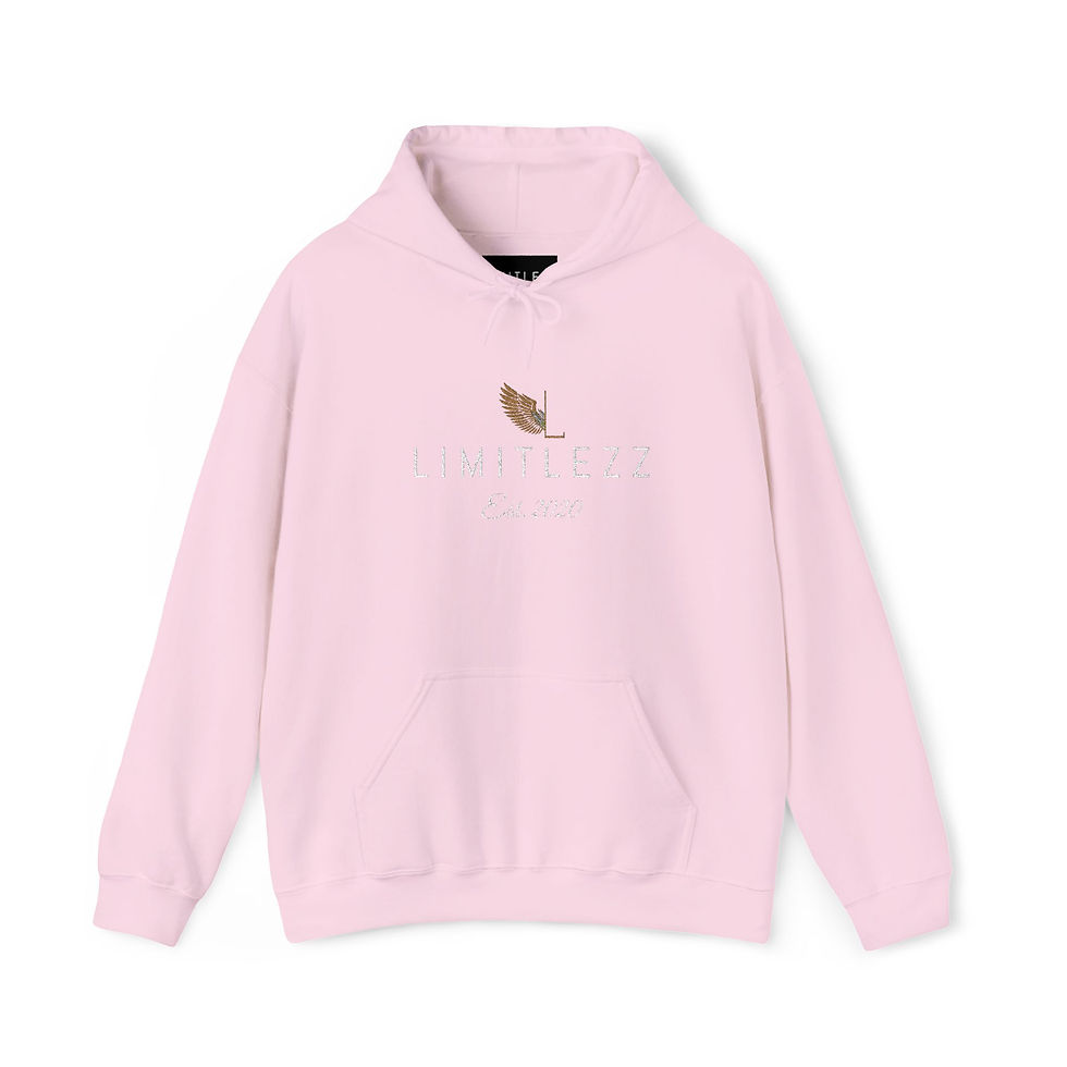 Thumbnail: UNISEX LIMITLEZZ LOGO, Embroidered Hoodie