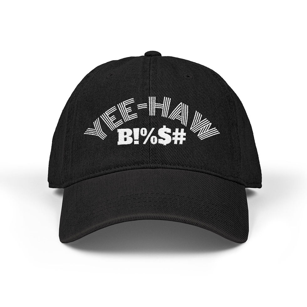 Thumbnail: UNISEX YEE-HAW, Embroidered Denim Cap