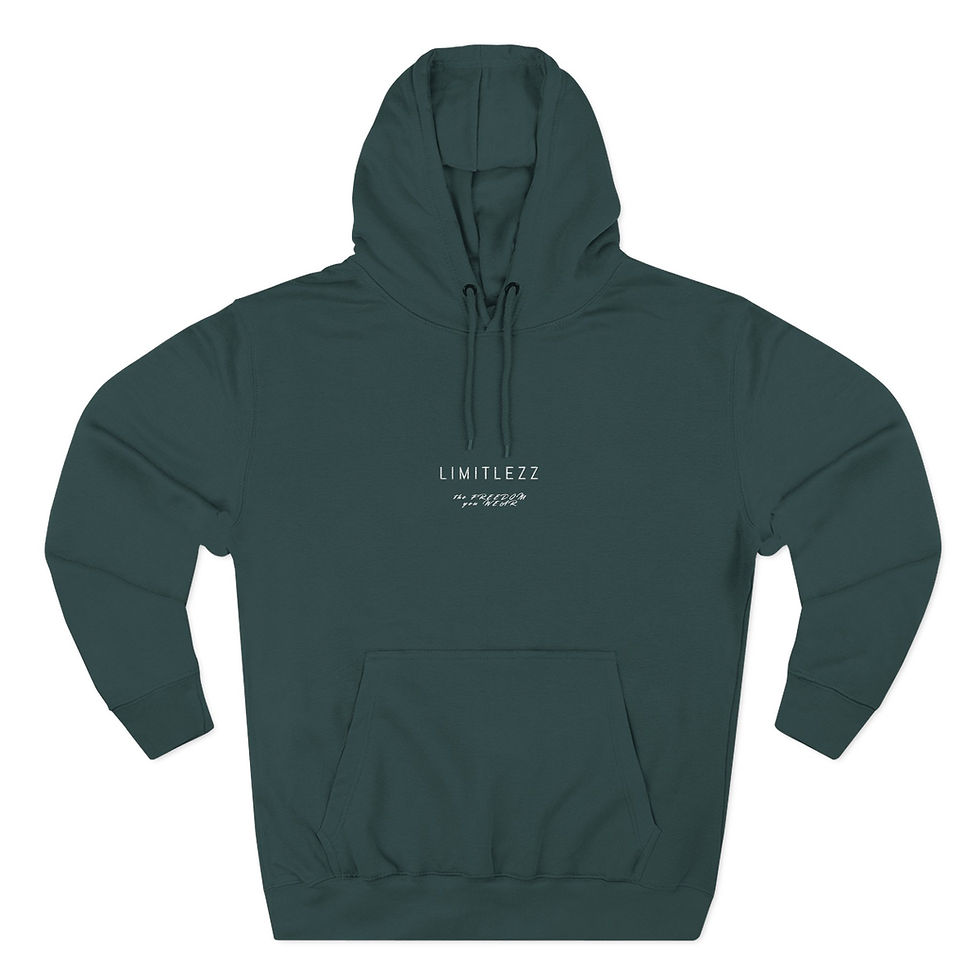 Thumbnail: UNISEX FALL LIMITLEZZ SLOGAN, Embroidered Hoodie