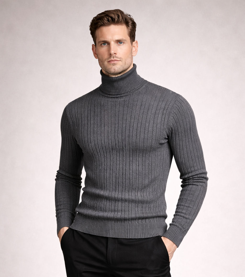 Alvaro Sculpted Turtleneck