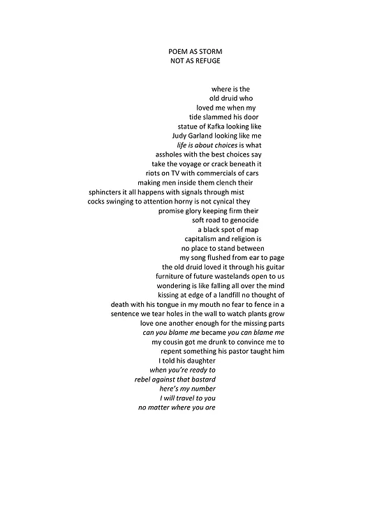 Ca Conrad Ritual And Poem Datableedzine