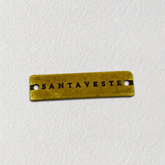 Etiqueta de metal para roupas - etiqueta de metal personalizada