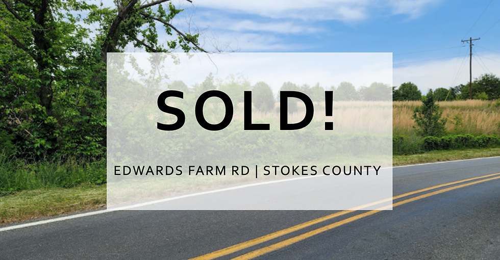 SOLD! 4.64 Rural Acres in Stokes County. Cleared w/ Barn! | Edwards Farm Rd