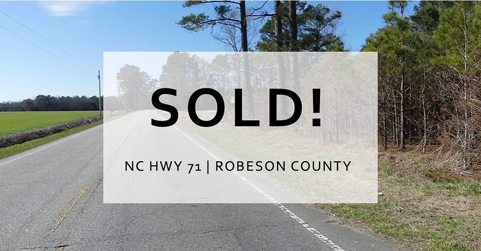 SOLD!Total Privacy on this 1.19 Ac Lot. Min from the DT District of Red Springs!
