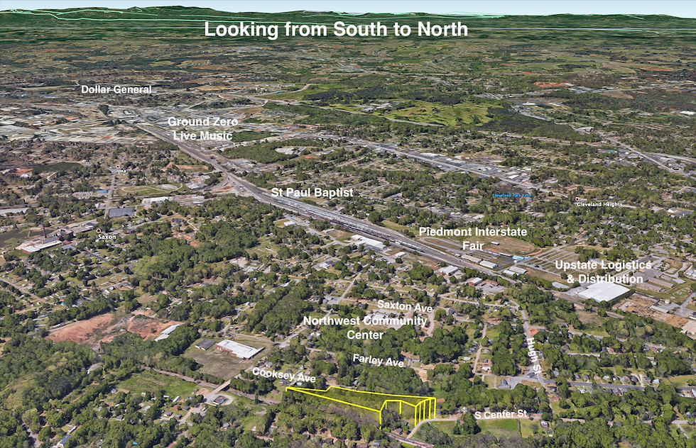 Thumbnail: SOLD! 1.5 Ac, Unique, Partially Cleared Lot in Spartanburg County! | S Center St