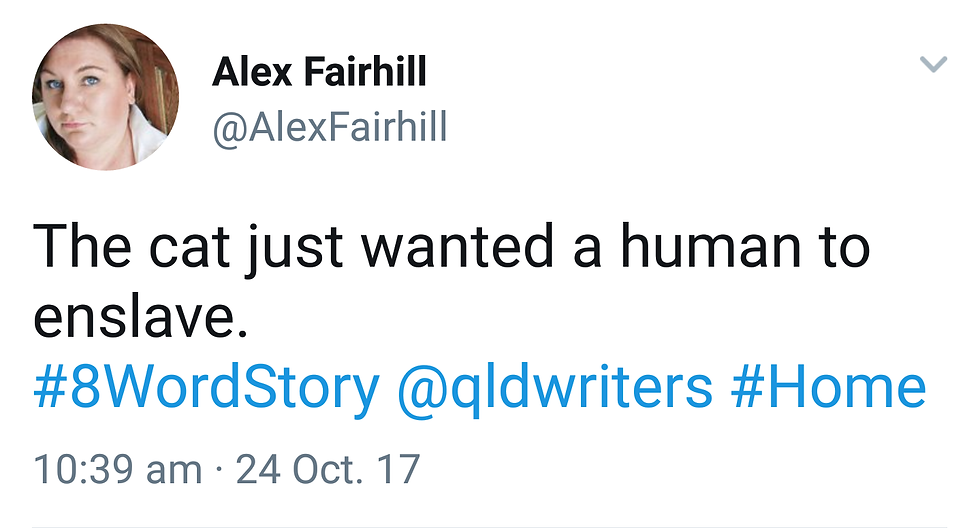 "The cat just wanted a human to enslave."
