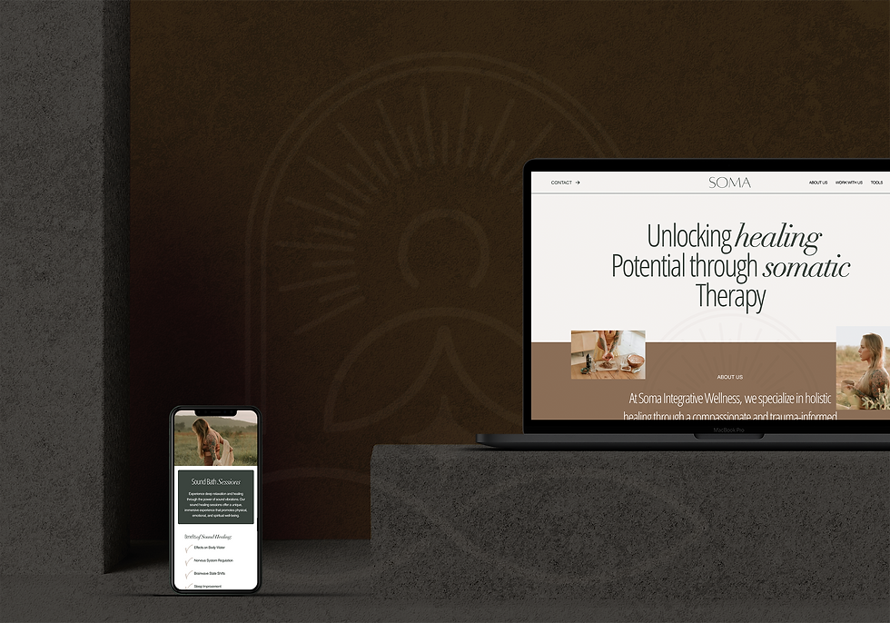Bespoke web design concept for a small business client in the UK