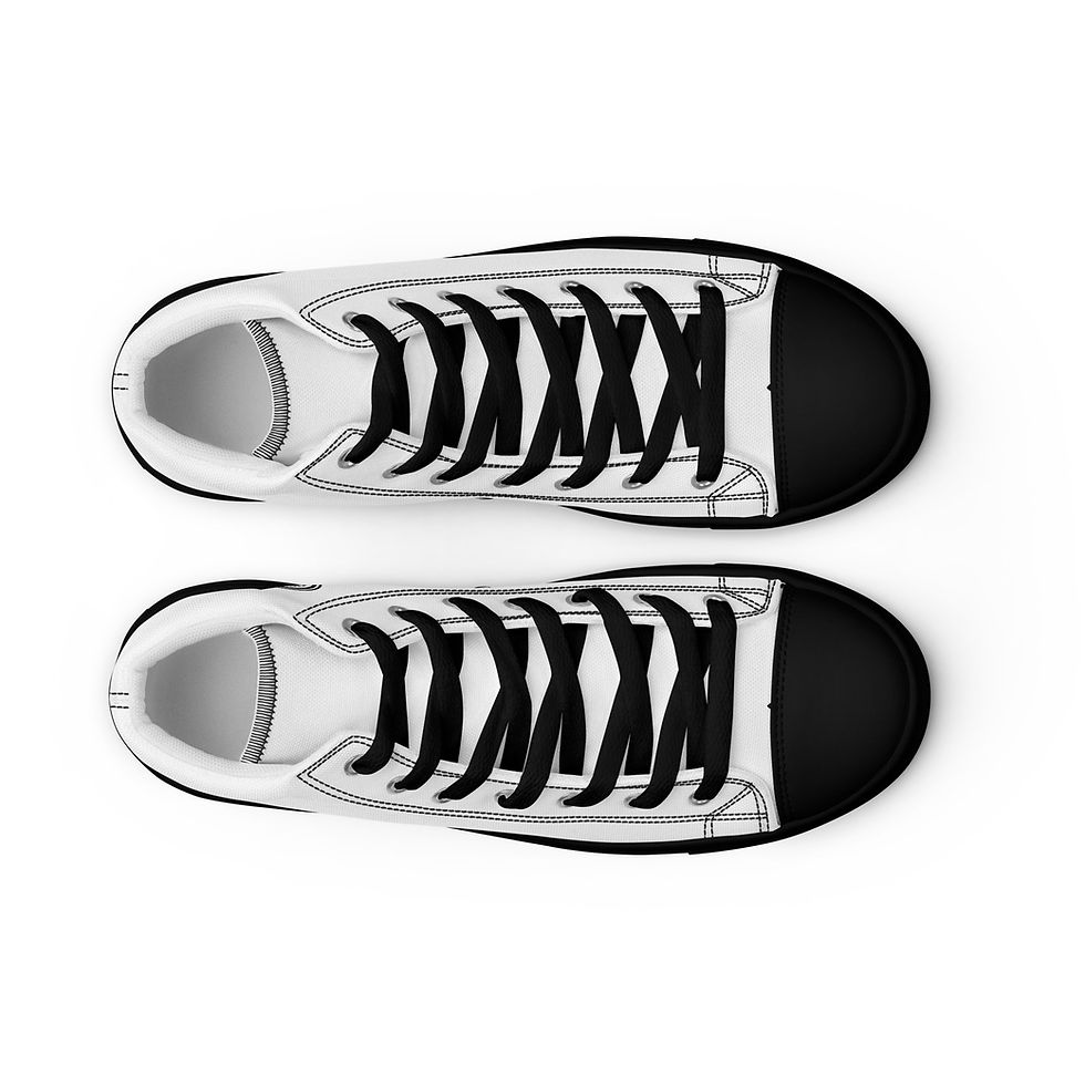 Thumbnail: E.vil Men’s high top canvas shoes