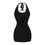 Thumbnail: New Women Dresses Mesh Hollow Out Stretch Fit Bodycon Dresses Halter Bandage Sex