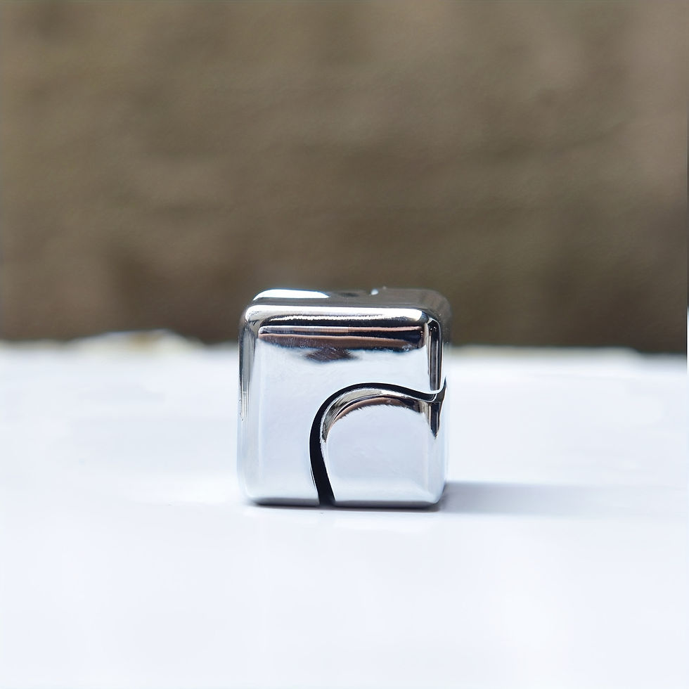 Thumbnail: Cube Fidget Spinner EDC Metal Hand Spinning Top Tip Gyro Rotating Relieve Relax 