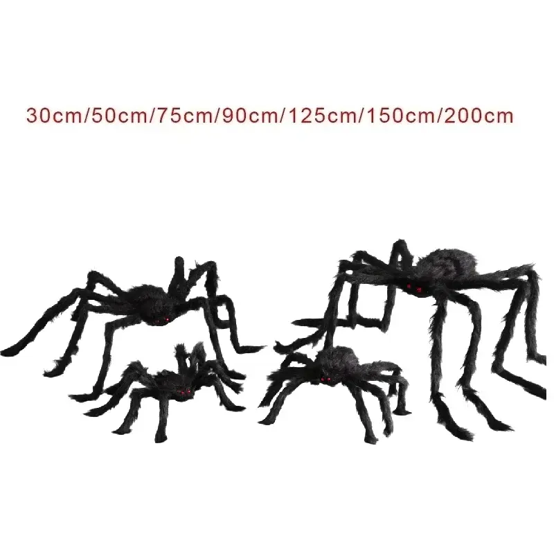 Thumbnail: Halloween Big Plush Spider Horror Halloween Decoration 30-200cm