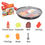 Thumbnail: 8PCS Kids Kitchen Play Food Set - Pretend Cookware with Steak, Vegetables, Bread