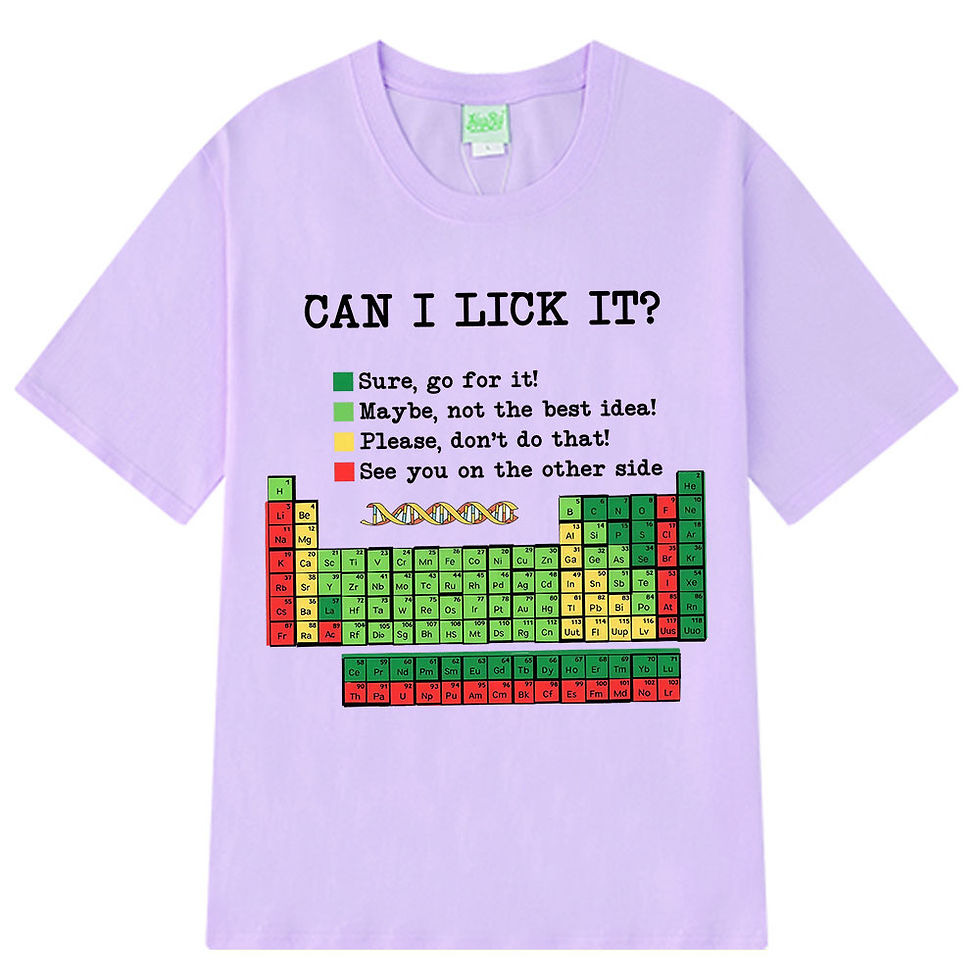 Thumbnail: “Can I Lick It?” Chemistry Periodic Table T-shirt – Casual Unisex Summer Tee