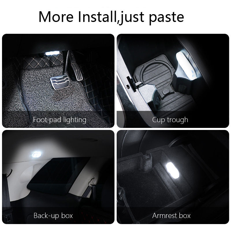 Thumbnail: Universal 2pcs Multicolor Car Stick on Interior lighting