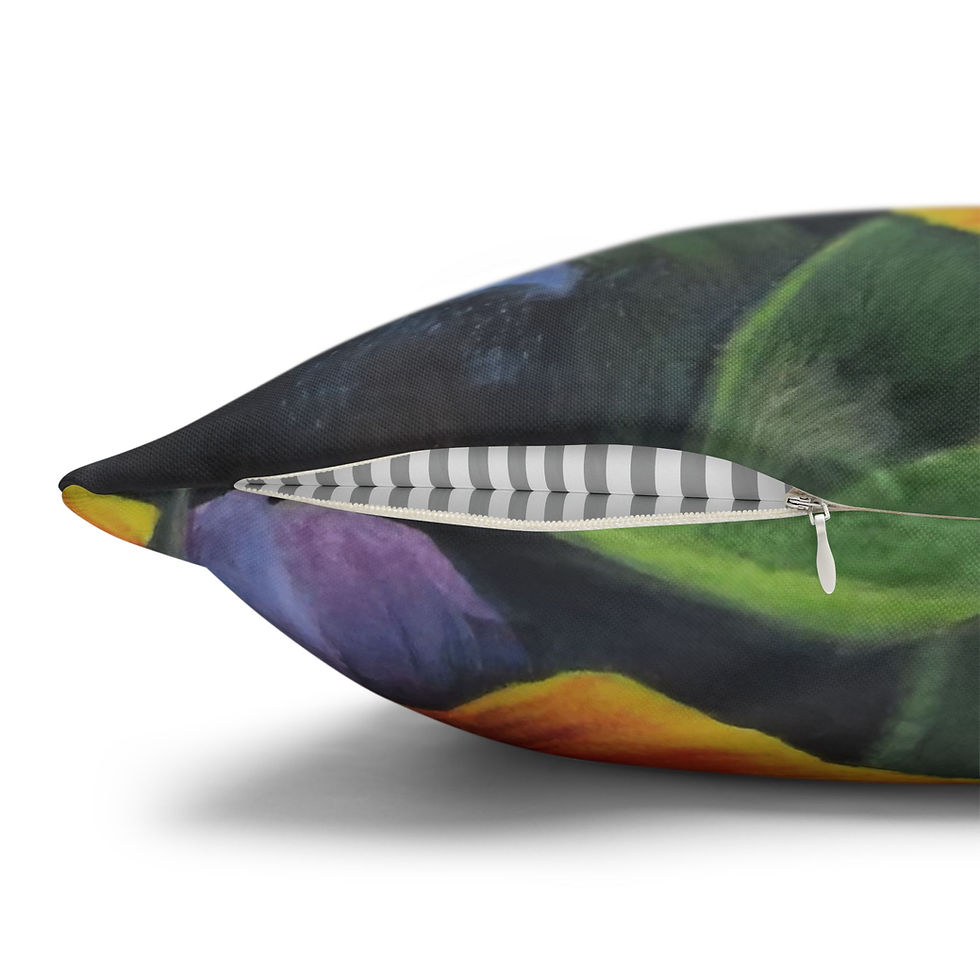 Thumbnail: Orange Tulips Square Pillowcase, Floral Throw Pillow, Home Decor, Mom Gift