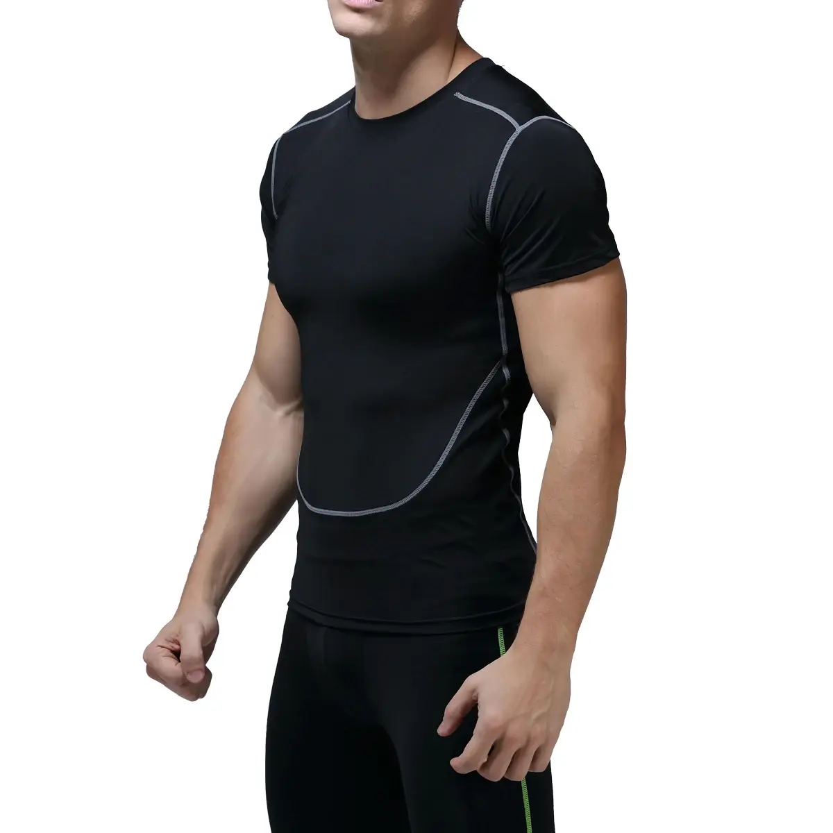Summer as Active Running Gym Training Wear Quick Drying Clothes Mens Gym Shirt