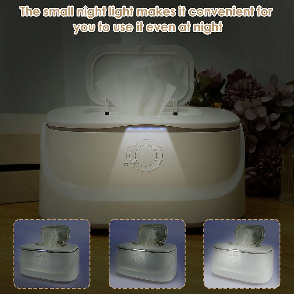 Thumbnail: USB Baby Wipe Warmer LED Light Keep warm Box Adjustable Temperature Heating Diap