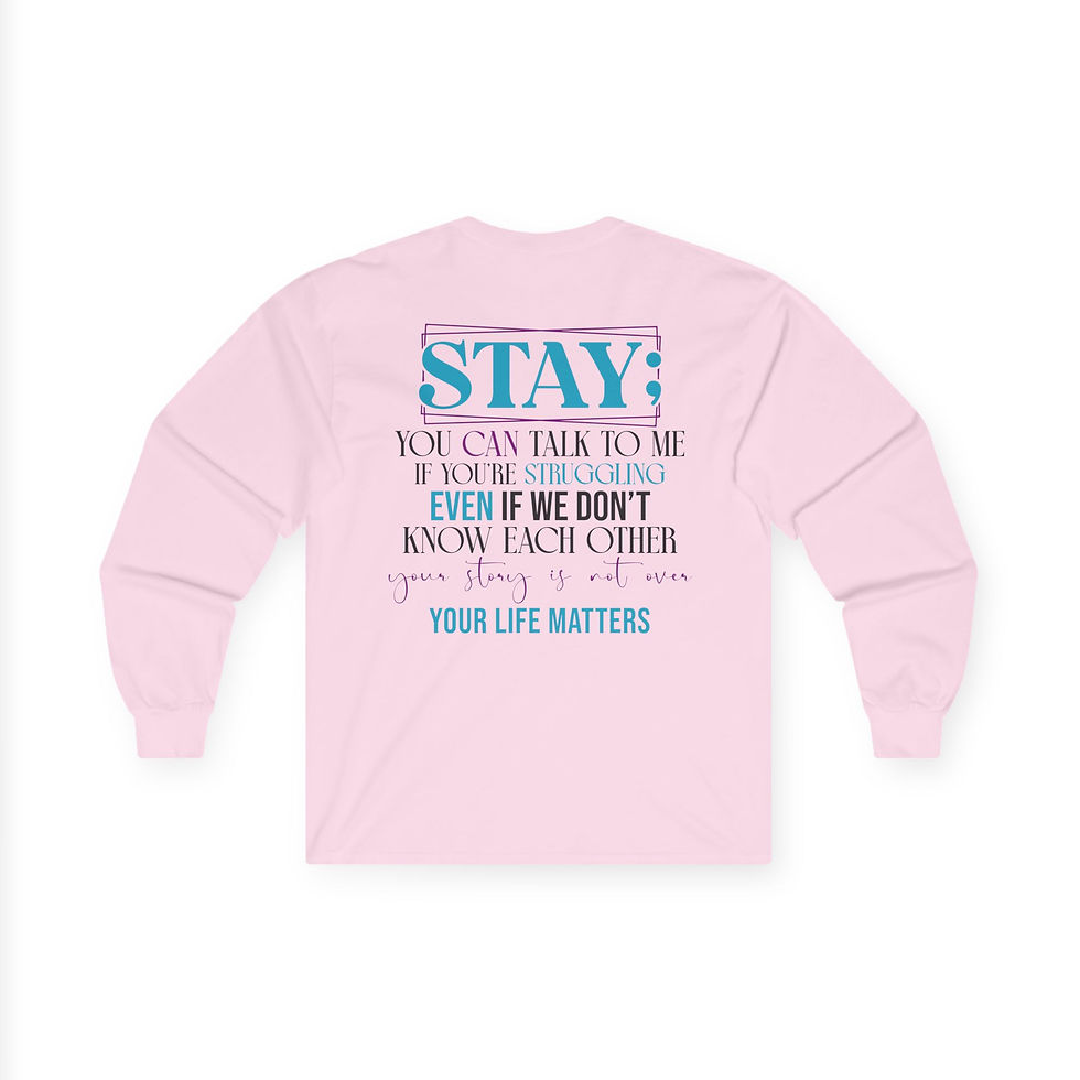Thumbnail: Mental Health Apparel, Inspirational Clothing, Long Sleeve Tee