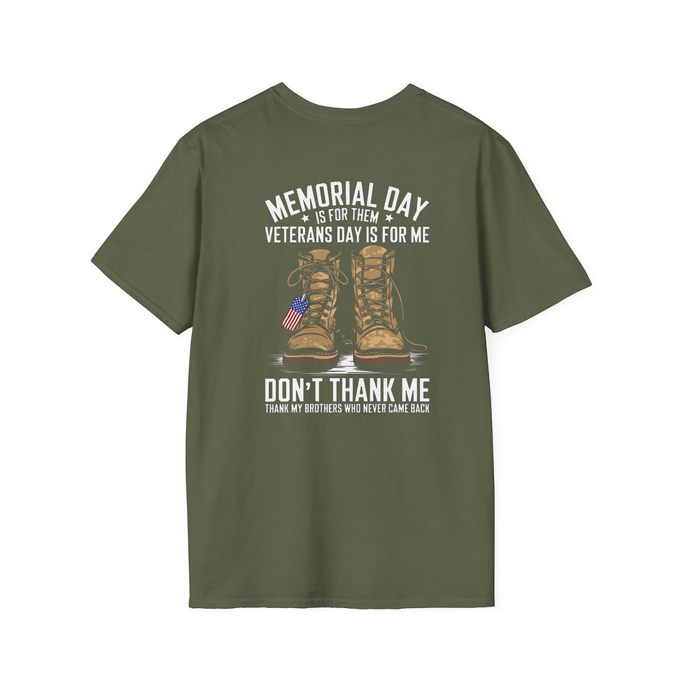 Thumbnail: Memorial & Veterans Day Tribute T-Shirt, Patriotic Apparel, Veterans, Memorial 