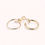 Miniatura: 14K Gold Nail Band Ring With CZ