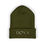 Thumbnail: Olive green beanie with Doxa text 