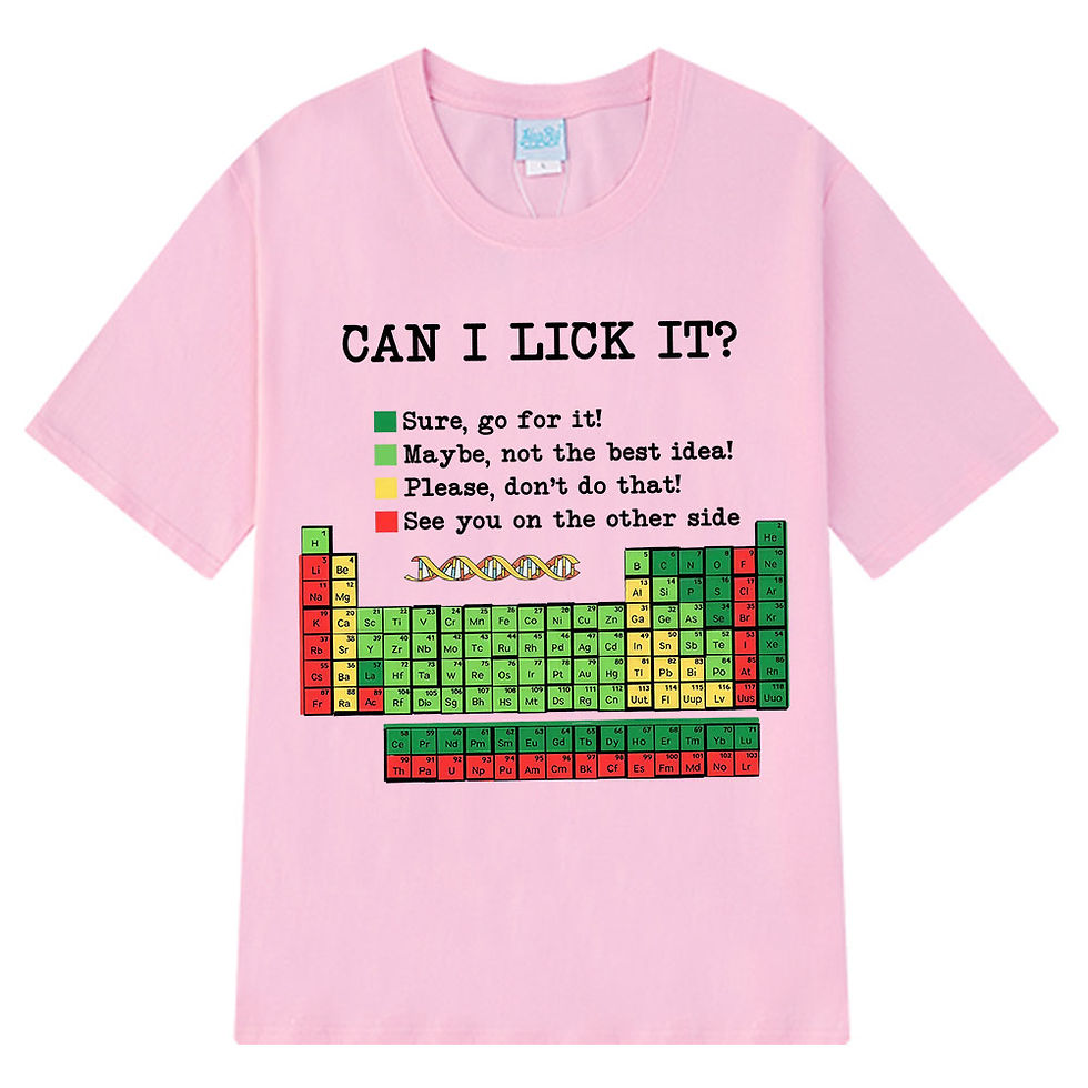 Thumbnail: “Can I Lick It?” Chemistry Periodic Table T-shirt – Casual Unisex Summer Tee
