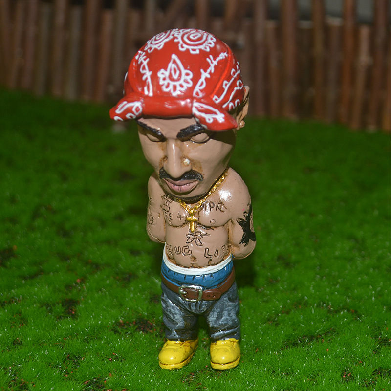 Thumbnail: Funny Hip Hop Rapper Figurine Resin Statue – Cool Home, Car,  Garden Decoration