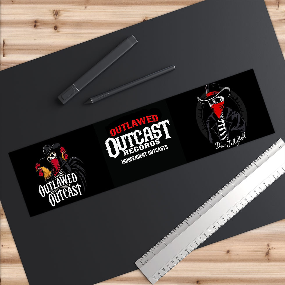 Thumbnail: Outlawed Outcast Bumper Stickers