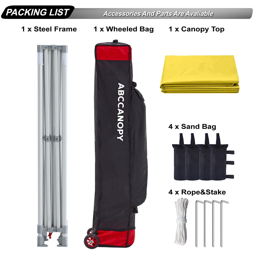 Thumbnail: Premium Pop Up Canopy Tent 10x10 Commercial Instant Shelter, Bonus Wheeled Ca...
