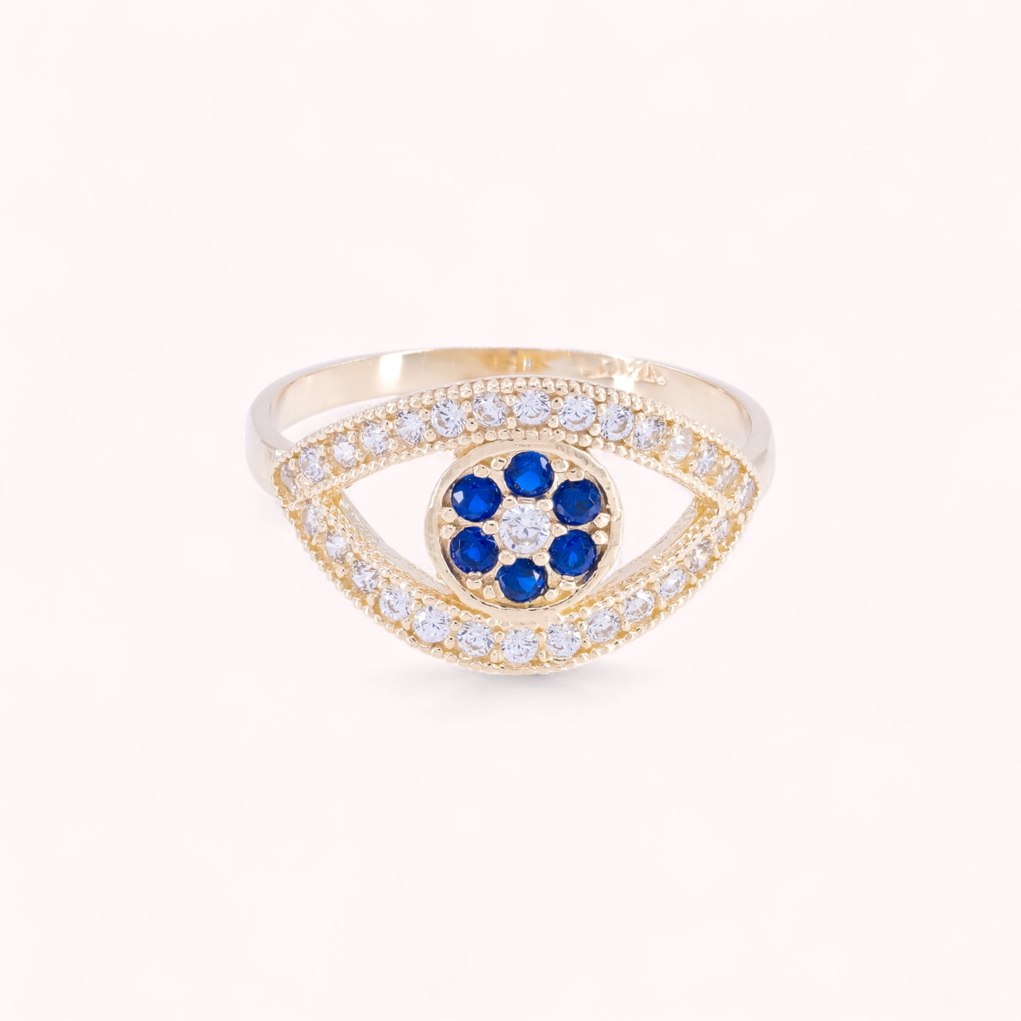 14K Gold All-Seeing Eye Ring - GR0184