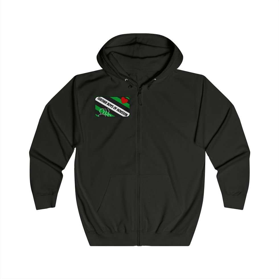 Thumbnail: Leather Boys Vibrant Unisex Full Zip Hoodie 